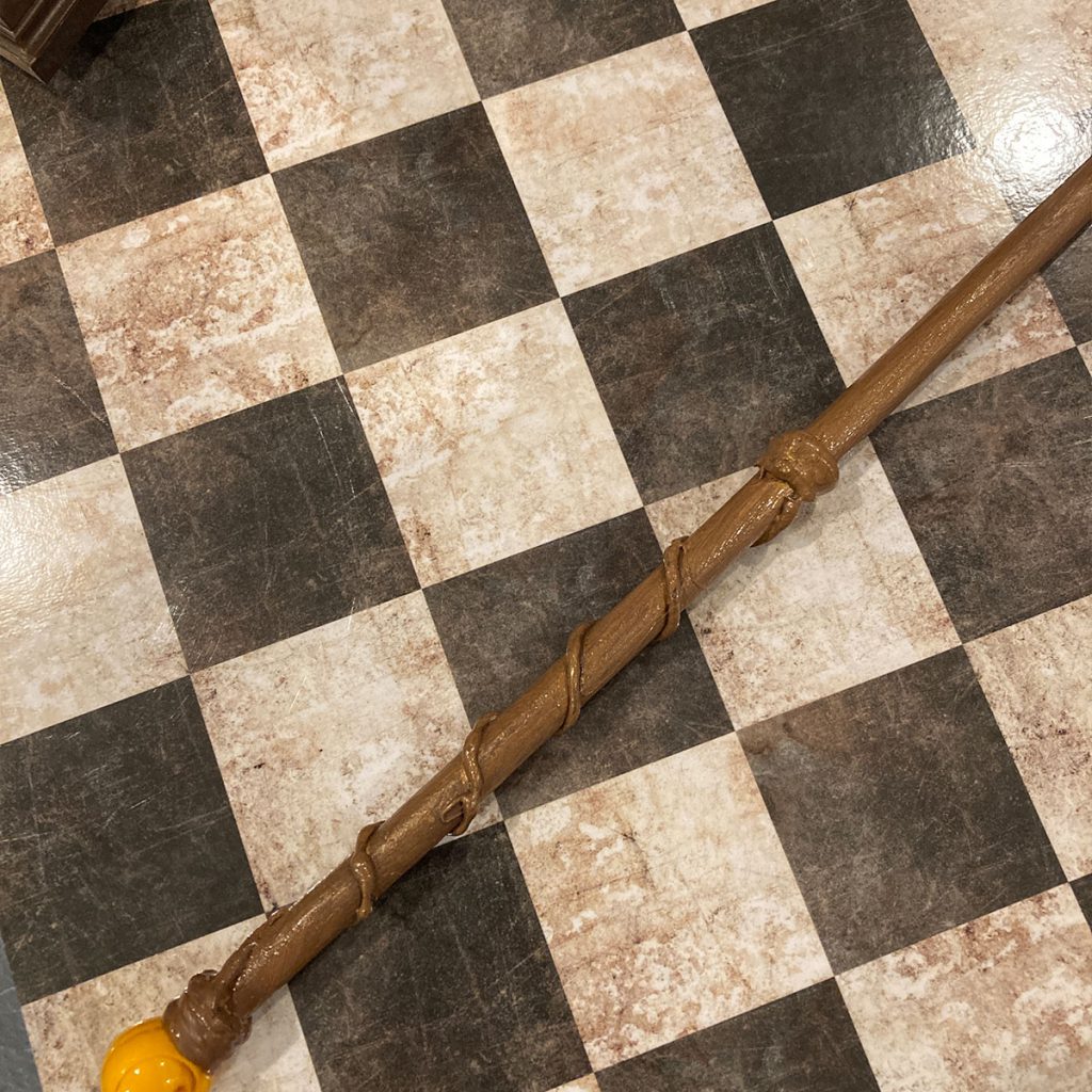 Our Harry Potter wand's first coat